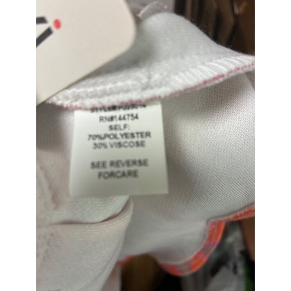 NWT Davi & Dani Shacket Shirt Felt Jacket Soft Check Vibrant Orange Beige Sz 2XL - Picture 7 of 8